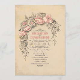 Convites Vintage Floral Botânica Wedding