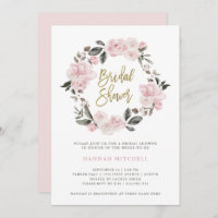Vintage Floral | Chá de panela Blush Watercolor