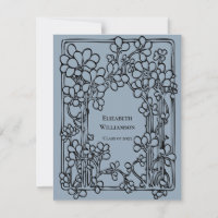 Vintage Floral Festa de formatura