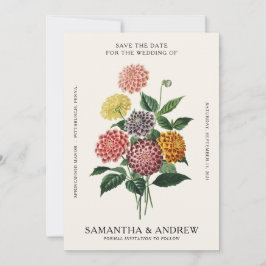 Convites Vintage Floral Salvar A Data