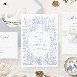 Convites Vintage Floral Victorian Ornament Casamento