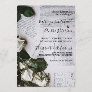 Convites Vintage Floral Wedding