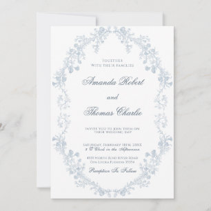 Convites Vintage floral Wedding