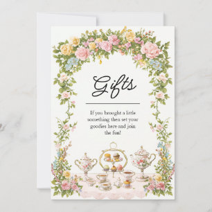 Convites Vintage Garden Floral Tea Party Bridal Sinal I