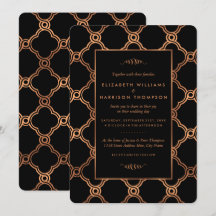 Vintage Geométrico Art Deco Gatsby Wedding