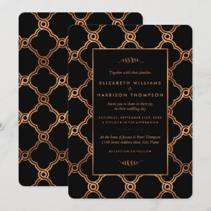 Convites Vintage Geométrico Art Deco Gatsby Wedding
