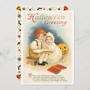 Convites Vintage Ghost Stories Halloween
