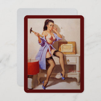 Convites Vintage Gil Elvgren Hammer Classic Pinup Girl