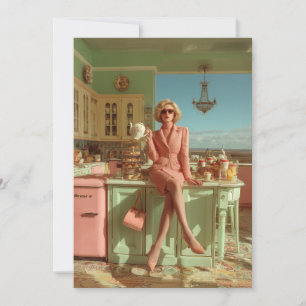 Convites Vintage Glam na cozinha