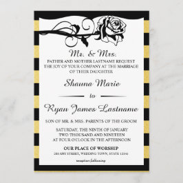 Convites Vintage Glam Rosa