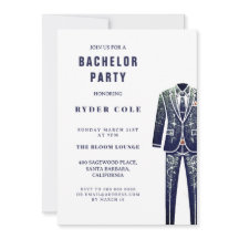 Vintage Glitter Tux Bachelor Party