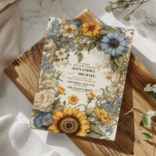 Convites Vintage Green e Dourada Arte Nouveau Mucha