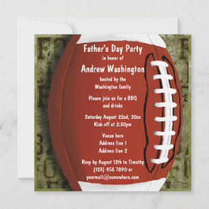 Convites Vintage Green Grunge do Partido Dia de os pais de