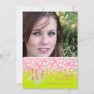 Convites Vintage/Grunge/Swirls/Damask/Graduação