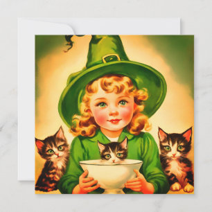 Convites vintage Halloween cutie no9