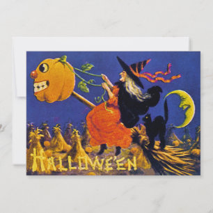 Convites Vintage Halloween Ephemera