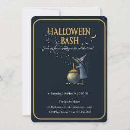 Convites Vintage Halloween Invitation. Assistente do mouse