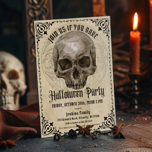 Convites Vintage Halloween Party