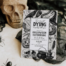 Convites Vintage Halloween Party - Festa de fantasia