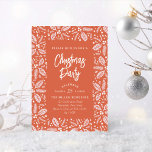 Convites Vintage Holly Berry Partido de Natal Red<br><div class="desc">Apresentando nossa fatia de bagas holly desenhadas à mão,  que enquadra seus detalhes de festas no tipo moderno. Todas as fontes e cores são editáveis para que você possa criar o convite mais adequado ao seu estilo e visão.</div>
