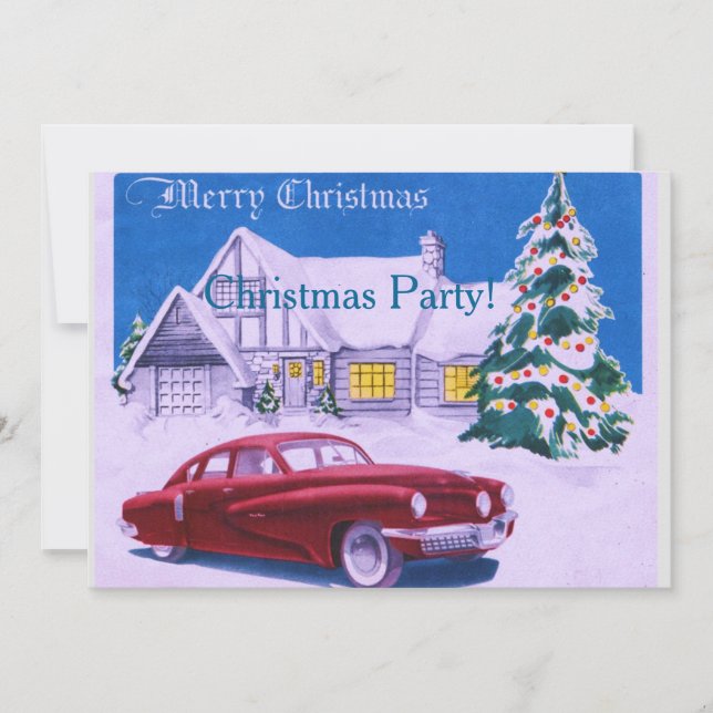 Convites Vintage House e Carro (Frente)