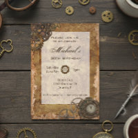 Vintage Industrial Steampunk Festa de aniversário