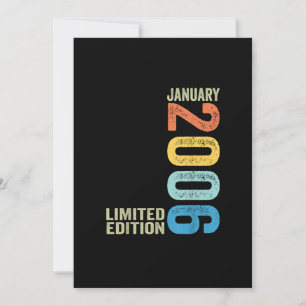 Convites Vintage Janeiro de 2006 17 anos 17 anos Bo