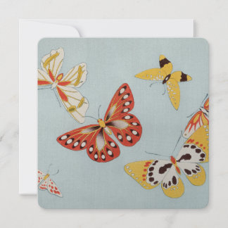Convites Vintage Japonês Butterflies Impressão