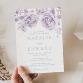 Convites Vintage Lavandas Casamento Maravilhoso