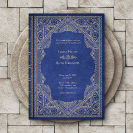 Convites Vintage Library Book Wedding