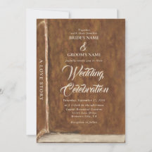 Vintage Love Story Fairytale Library Book Wedding