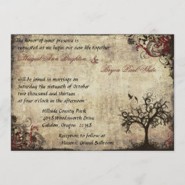 Convites Vintage New Life Weditation in Wine