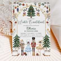 Vintage Nutcracker Winter Onederland primeiro aniv