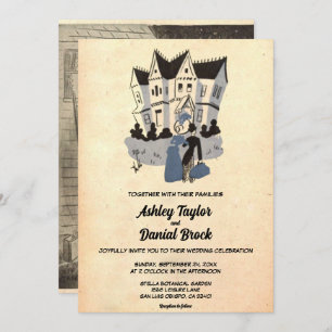 Convites Vintage Old Style Rustic Casal 50 Retro Casamento