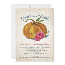 Vintage Orange Pumpkin Janto da Família de Ação de