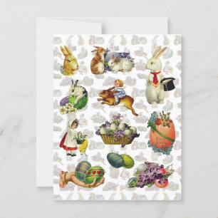 Convites Vintage Páscoa Luncheon