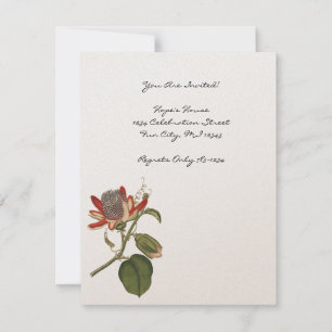 Convites Vintage Passion Flower