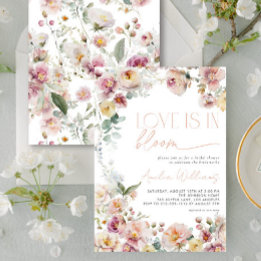 Convites Vintage Peach Pink Love está no Chá de panela Bloq