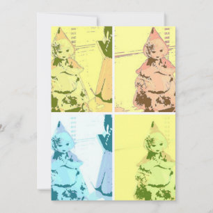 Convites Vintage - Pequeno Chapéu Vermelho