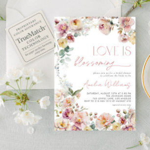 Convites Vintage Pink Love é um Chá de panela brilhante