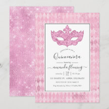 Vintage Pink Mascarada Quinceañera