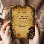 Convites Vintage Pirate Festa de aniversário Ahoy Matey Ant<br><div class="desc">Marque uma aventura emocionante com nosso Convite de aniversário Pirata Themed! Ahoy, matey! Convide sua equipe a se juntar à diversão com este convite empolgante. Apresentando uma ousada design pirata completa com crânio e ossos cruzados, mapas de tesouro, e um pergaminho curado, ele define o tom perfeito para uma celebração...</div>