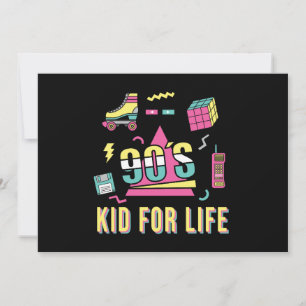 Convites Vintage Retro 90's Kid For Life 1990s Noventa
