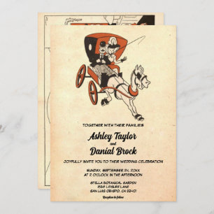 Convites Vintage Retro Antigo Na moda Rustic Modern Casamen