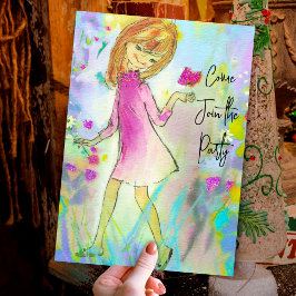 Convites Vintage retro borboleta giratória Natal ano novo