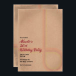 Convites Vintage Retro Grunge Festa de aniversário dos anos<br><div class="desc">personalizar para o seu evento</div>