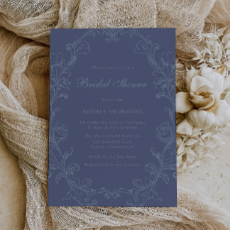 Convites Vintage Rococo Victorian Elegant Bridal Shower