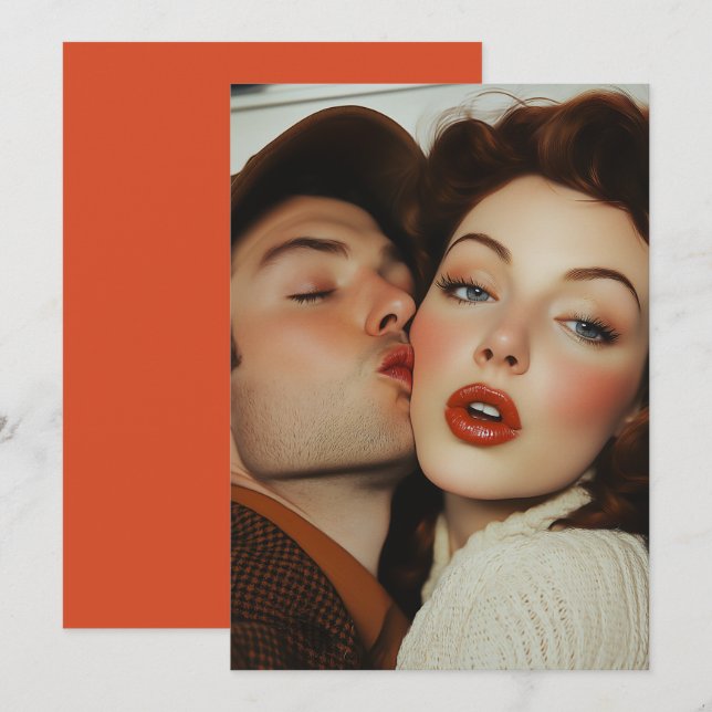 Convites Vintage Romance (Frente/Verso)