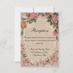 Convites Vintage Romance Casal Antiquado Casamento de Rosas