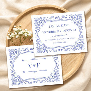 Convites Vintage Romance Floral Salvar a Data